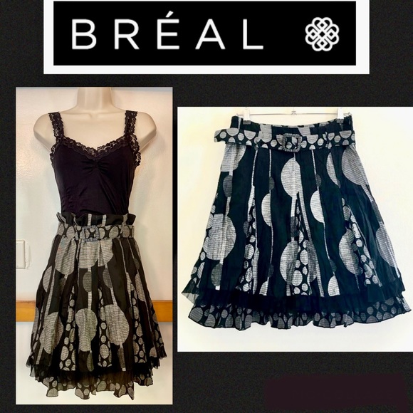 French Designer Patrice Breal Skirt (S) - Picture 3 of 10